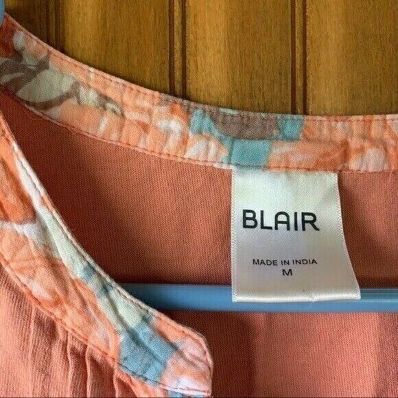 Blair Peach Floral Tank Top | Women Medium - Picture 6 of 7